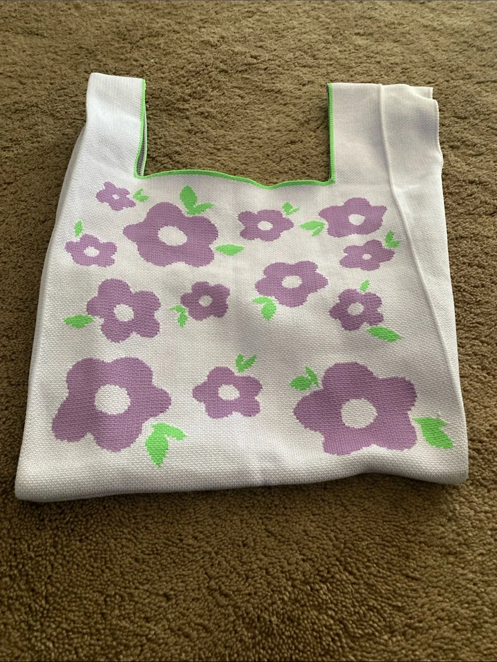 Polyester tote with handles soft